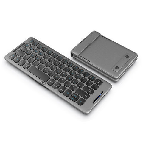Mini tastiera wireless Bluetooth pieghevole universale a tre canali