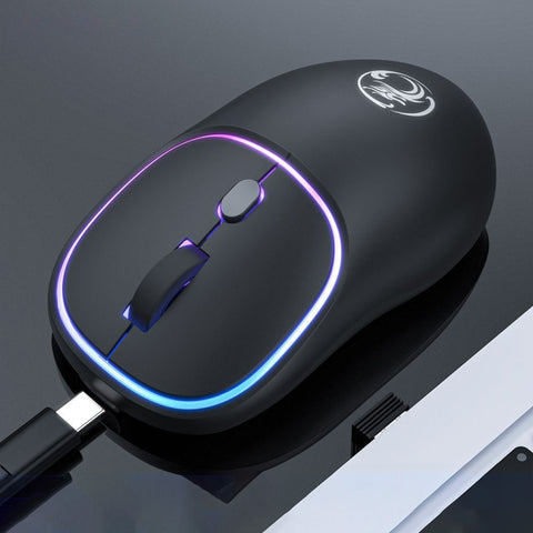 iMICE W-618 Souris sans fil silencieuse, réglable à 4 impulsions, 1600 DPI 2,4 GHz pour ordinateur PC portable, W-618 2,4 GHz