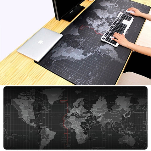 Tappetino per tastiera, tappetino per mouse da gioco, con superficie in tessuto liscio, in gomma morbida, antiscivolo, di grandi dimensioni, dimensioni: 100 x 50 cm, Size: 100 x 50cm