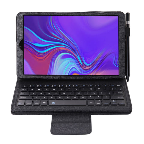 SA510 Custodia per tablet in pelle PU con tastiera Bluetooth staccabile + texture litchi con supporto per Galaxy Tab A 10.1 (2019) T510/T515