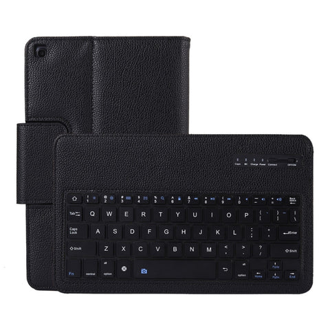 SA510 Custodia per tablet in pelle PU con tastiera Bluetooth staccabile + texture litchi con supporto per Galaxy Tab A 10.1 (2019) T510/T515