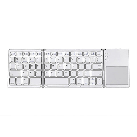 Tastiera Wireless Bluetooth Ricaricabile Pieghevole con Touchpad - 64