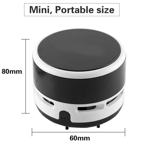 Mini aspirateur portable avec plateau de table pour bureau, personnalité carina, dimensions : 8x6x6 cm