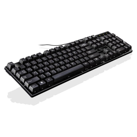 ZGB Q17 104 tasti Tastiera da ufficio da gioco con sospensione cablata USB per laptop, PC
