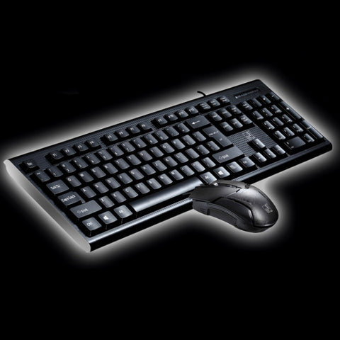 Clavier de jeu professionnel filaire Chasing Leopard Q9 1600 DPI avec texture quadrillée et souris optique