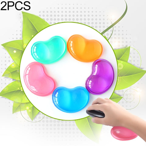 Bracciali in silicone trasparente a forma di cuore - Set da 2 pezzi,
