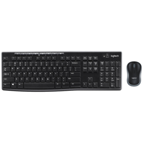 Set tastiera e mouse wireless Logitech MK270 da 2,4 GHz