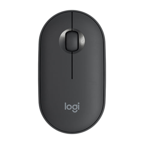 Mouse ottico wireless Bluetooth silenzioso Logitech Pebble Cobblestone a 3 tasti, 1000 DPI, portata wireless: 10 m