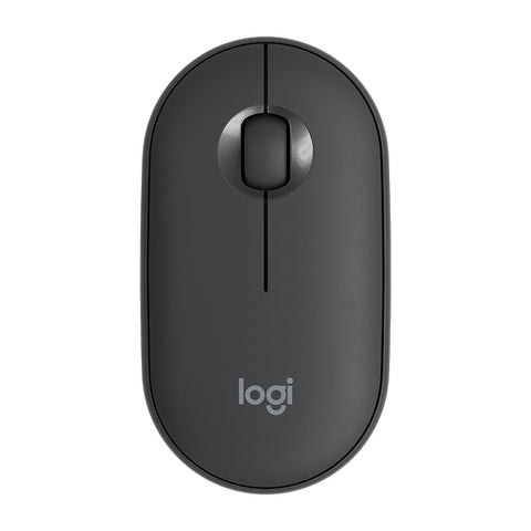 Mouse ottico wireless Bluetooth silenzioso Logitech Pebble Cobblestone a 3 tasti, 1000 DPI, portata wireless: 10 m