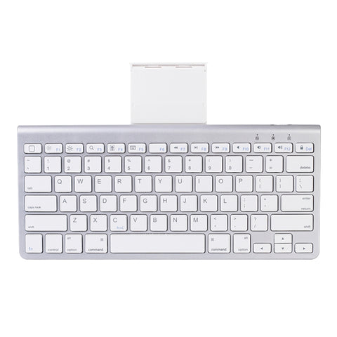 MC Saite 460BT 78 tasti Mini tastiera Bluetooth wireless ultrasottile, supporto integrato, supporto sistema Android / iOS / Windows (argento)