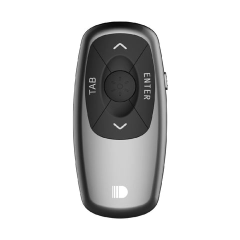 Doosl DSIT011 Mini telecomando ricaricabile per presentazioni PowerPoint da 2,4 GHz, distanza di controllo: 100 m (nero)