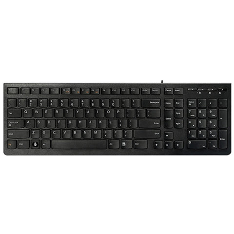 Lenovo K5819 Office Tastiera cablata ultrasottile semplice, K5819 (Noir), K5819 (Blanc)