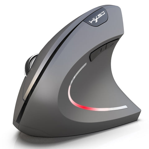 HXSJ T29 Bluetooth 3.0 Wireless Bluetooth 6 tasti 2400 DPI Mouse ottico verticale con ergonomia regolabile, 6 Buttons T29 Black, 6 Buttons T29 Grey