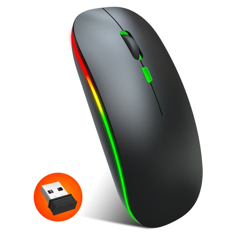 Mouse silenzioso wireless colorato HXSJ M40 a 4 tasti 2.4G
