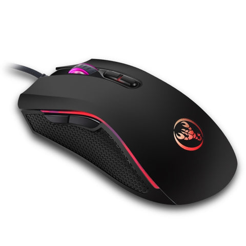 Mouse Ottico Ergonomico HXSJ A869 con Illuminazione Colorata, 7 Tasti