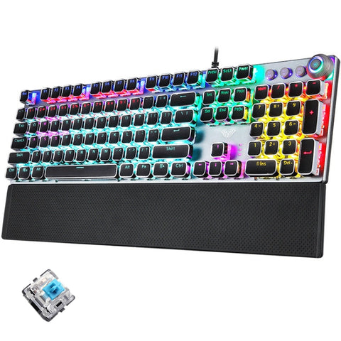 Tastiera da Gioco USB Cablata AULA F2088 con 108 Tasti e Interruttori