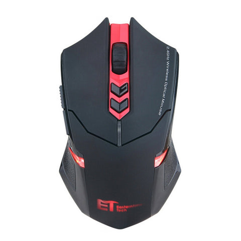 Mouse da gioco wireless ET X-08 - 7 tasti, 2400 DPI,
