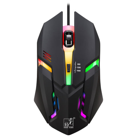 Mouse da Gioco Ottico K2 con Retroilluminazione LED, Cablato, 1600