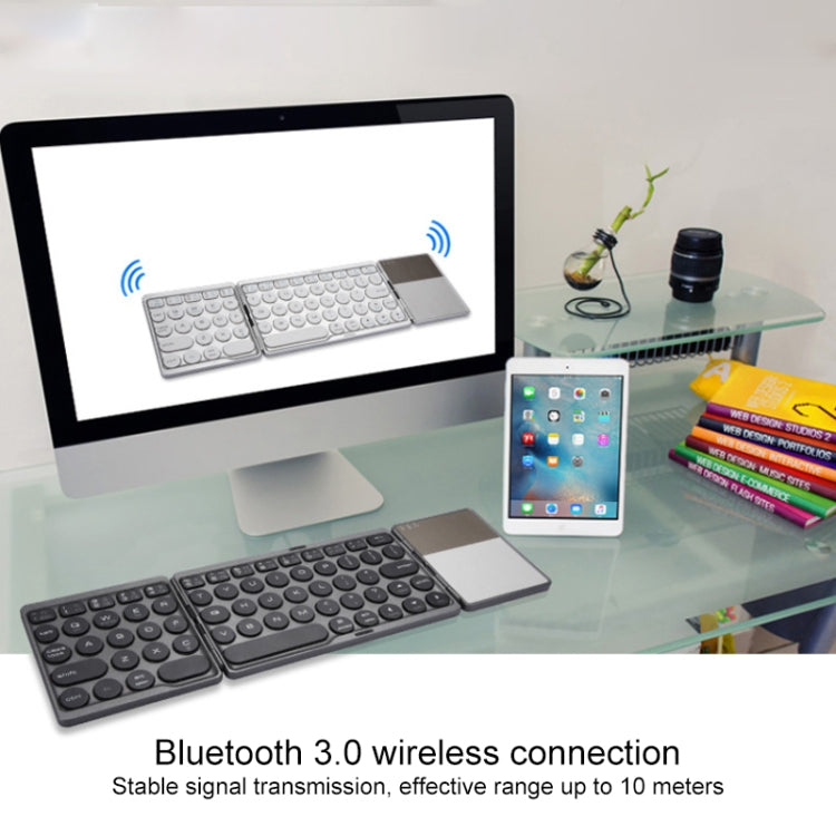 Rechargeable Wireless Bluetooth Keyboard with Touchpad