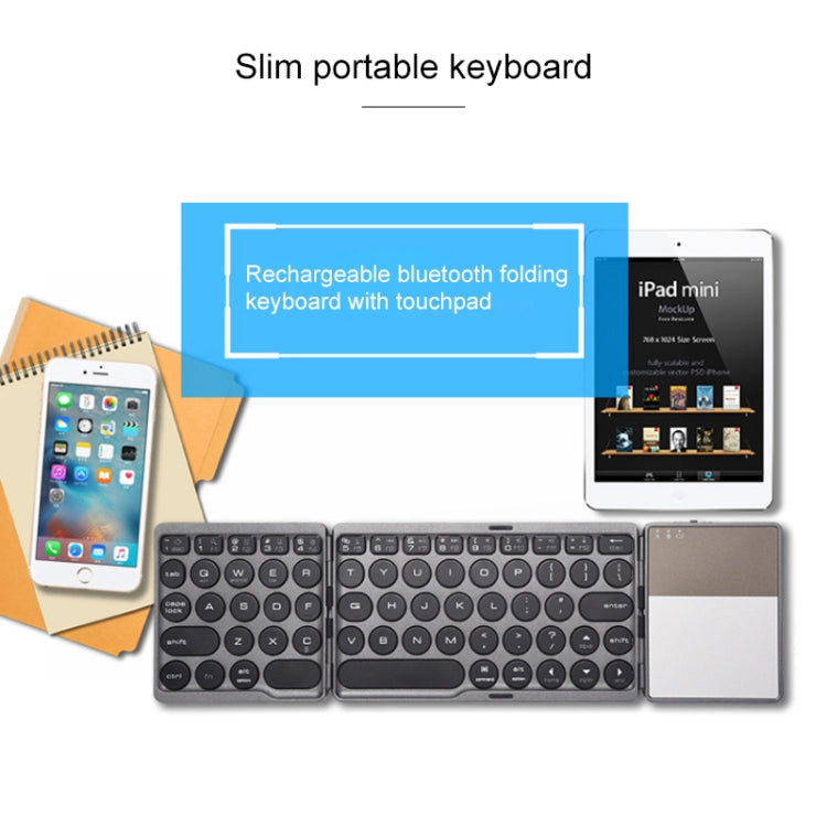 Rechargeable Wireless Bluetooth Keyboard with Touchpad