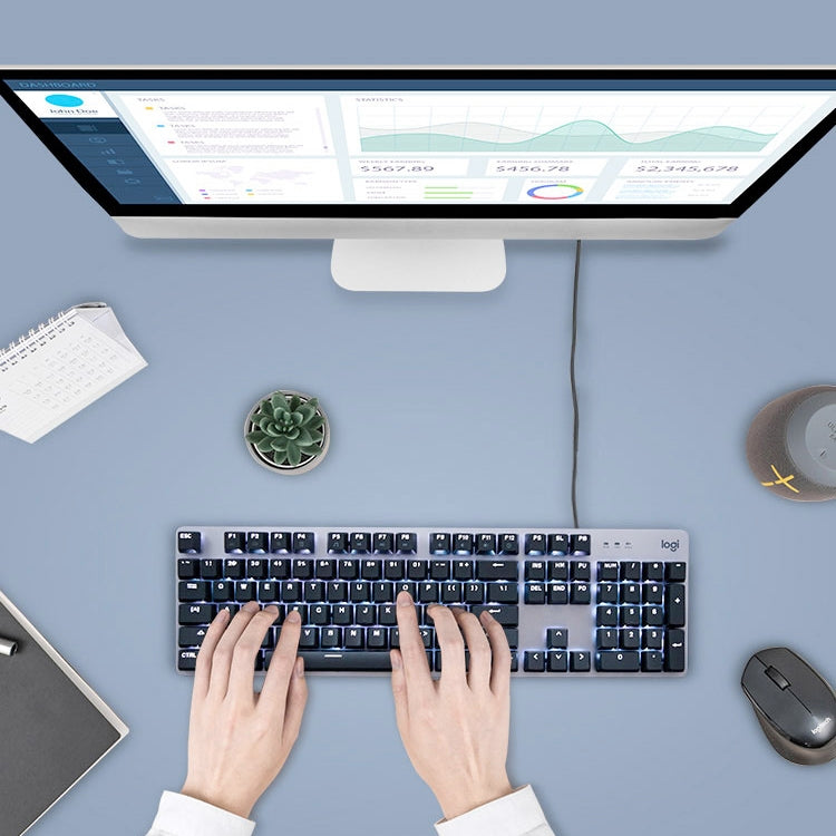 Logitech K845 Backlit Mechanical Keyboard with CHERRY Blue