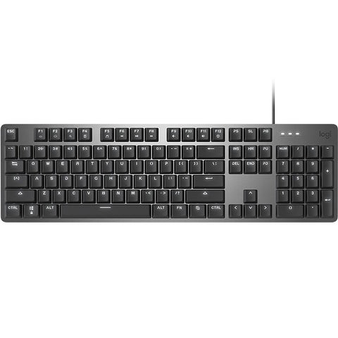 Logitech K845 CHERRY Tastiera meccanica cablata retroilluminata Blue Axis, fente de longueur : 1,8 m