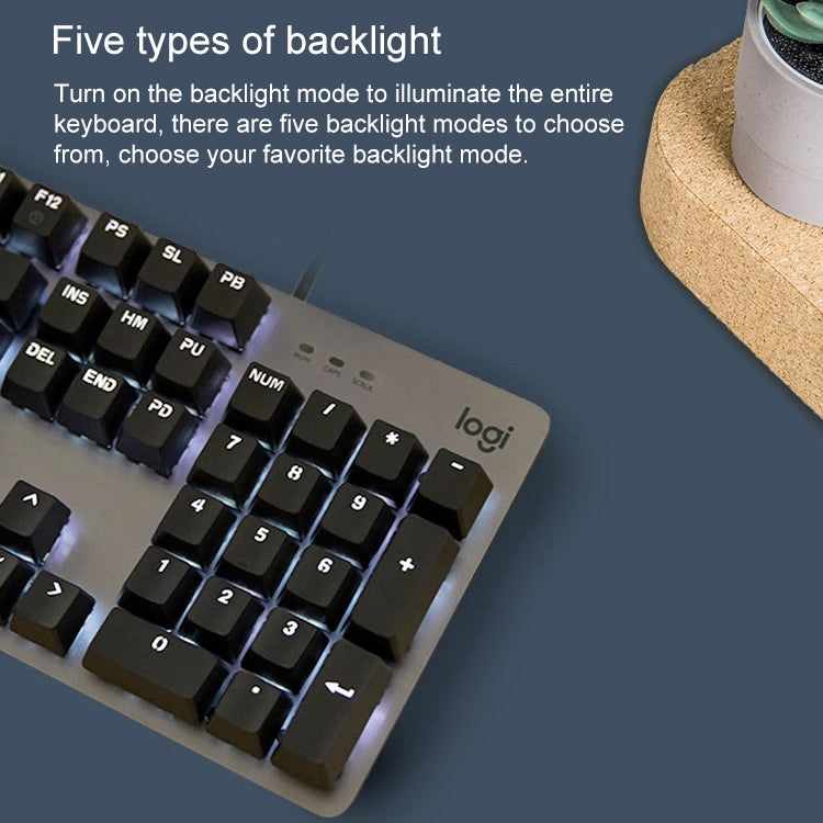 Logitech K845 Backlit Mechanical Keyboard with CHERRY Blue
