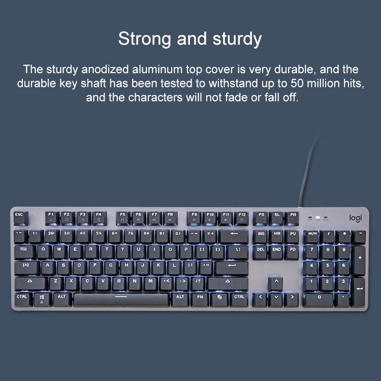 Logitech K845 Backlit Mechanical Keyboard with CHERRY Blue