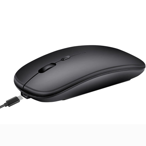 Mouse per PC notebook Bluetooth wireless a doppia modalità ultrasottile silenzioso ricaricabile HXSJ M90 da 2,4 GHz