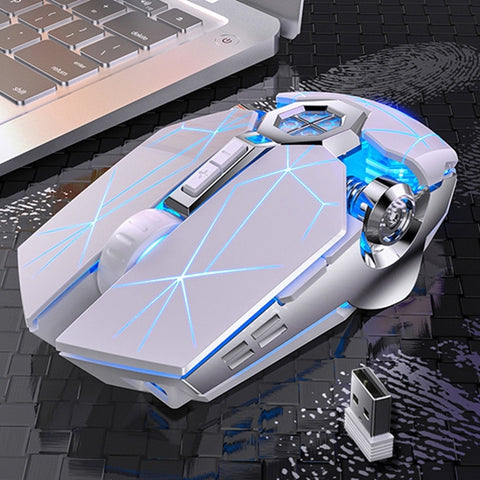Mouse da gioco wireless ricaricabile YINDIAO A7 con luce RGB e 7