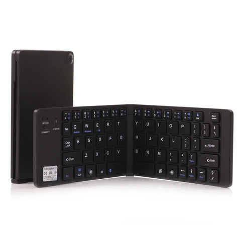 GK228 Tastiera Bluetooth V3.0 pieghevole ultrasottile, supporto integrato, supporto sistema Android / iOS / Windows, GK228 (Black), GK228 (Gold)