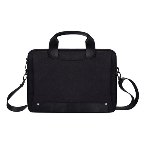 Borsa per laptop resistente all'usura impermeabile in tessuto Oxford DJ08 per laptop da 13,3 pollici, con maniglia nascosta, tirante per bagagli e tracolla regolabile, 13.3 inch