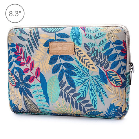 Lisen Custodia da 8,3 pollici Borsa da transporto con cerniera et foglie colorate, 8,3 pouces