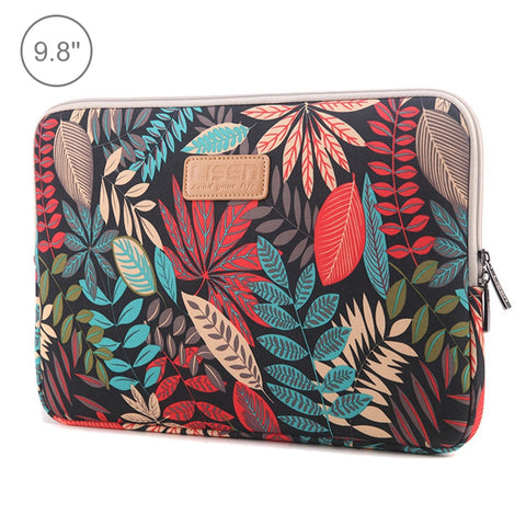 Lisen Custodia da 9,8 pollici Borsa da transporto con cerniera et Foglie Colorate, 9,8 pouces