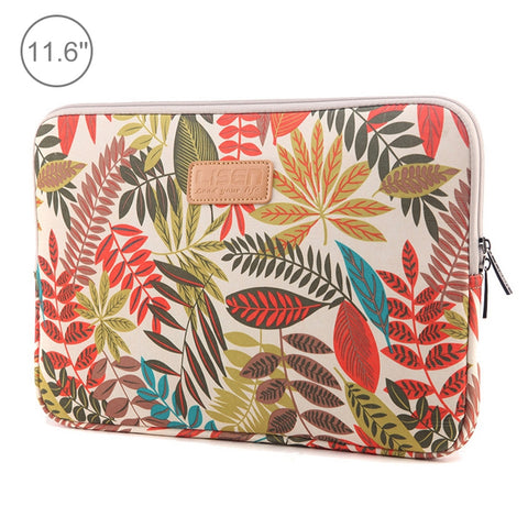 Lisen Custodia da 11,6 pollici Borsa da transporto con cerniera et Foglie Colorate, 11,6 pouces