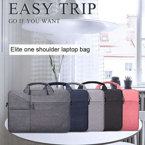 ST02S Borsa monospalla con tracolla portatile nascosta resistente allo strappo impermeabile per laptop da 14,1 pollici, con cintura per valigia, ST02S 14.1 pollici Navy Blue, ST02S 14.1 pollici Nero, ST02S 14.1 pollici Dark Grey, ST02S 14.1 pollici Rosa
