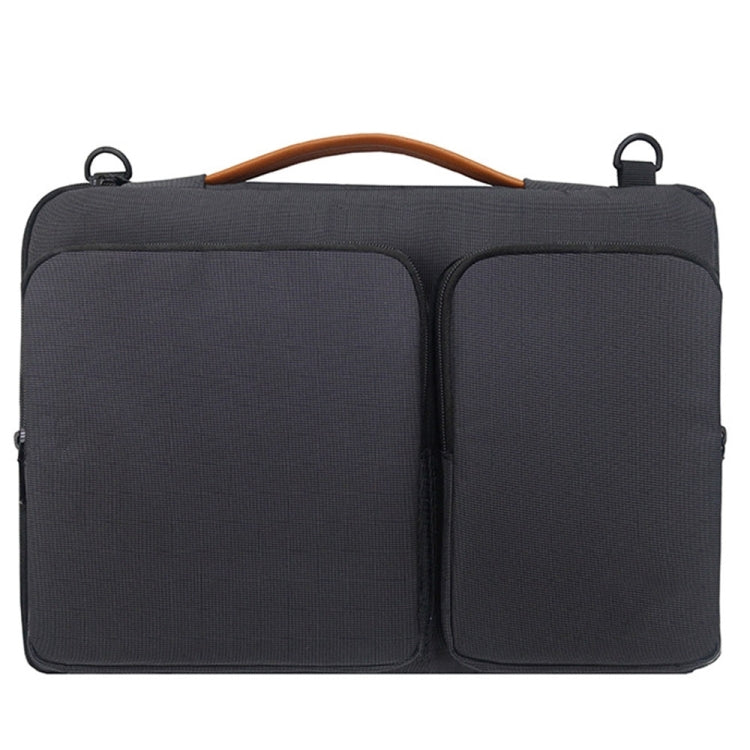 Waterproof Nylon Laptop Handbag with Trolley Strap for 15"
