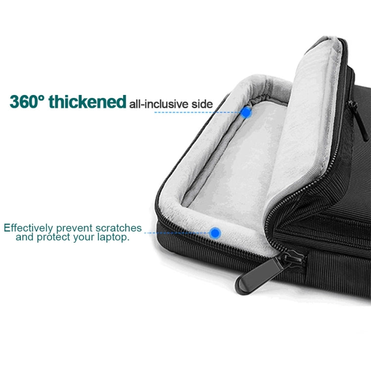 Waterproof Nylon Laptop Handbag with Trolley Strap for 15"
