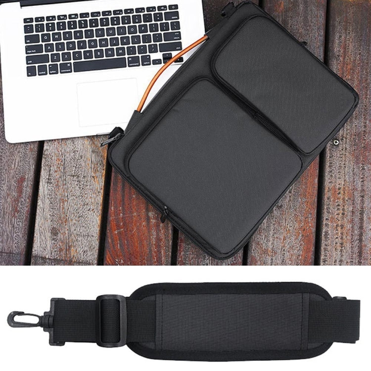 Waterproof Nylon Laptop Handbag with Trolley Strap for 15"