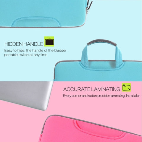 Custodia portatile permeabile all'aria da 15,4 pollici per MacBook Air / Pro, Lenovo e altri laptop, dimensioni: 38x27,5x3,5 cm, 15.4 inch Magenta, 15.4 inch Blue, 15.4 inch Grey, 15.4 inch Green, 15.4 inch Pink, 15.4 inch Black