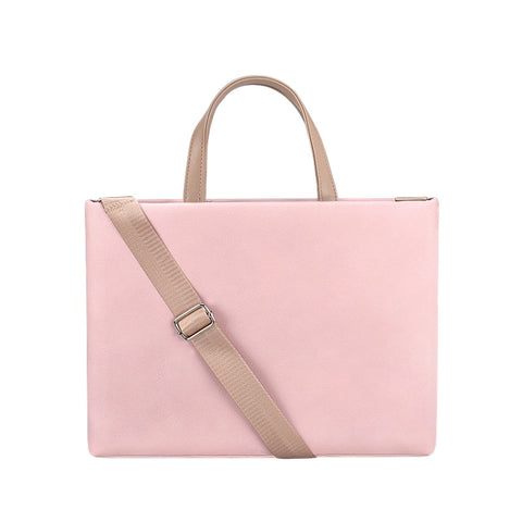 Borsa a tracolla per laptop impermeabile in PU per laptop da 13,3 pollici, 13.3 inch (White), 13.3 inch (Pink)