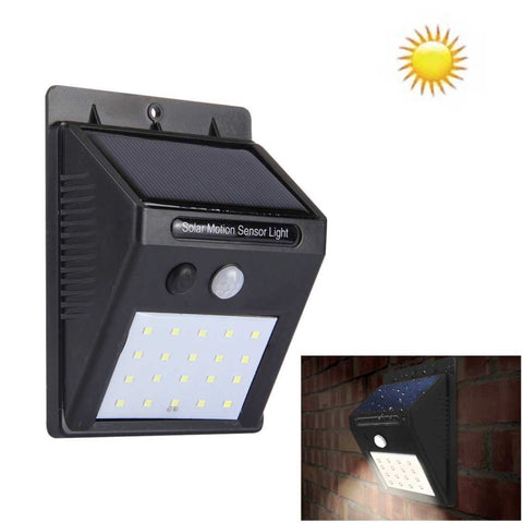 20 LED per cortile/giardino/casa/vialetto/scale/parete esterna, 20 LEDs White Light - Novalix Store