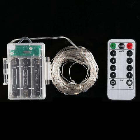 50 LED 3 batterie AA Scatola Lampada da fata Luce decorativa con telecomando, DC 5V, Blue Light/Remote Control, Colorful Light/Remote Control, White Light/Remote Control, Warm White/Remote Control