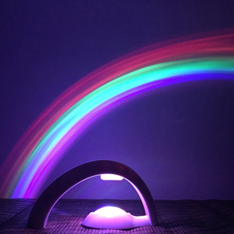 Lampada decorativa da comodino con proiezione Romantica Arcobaleno, luce notturna a LED