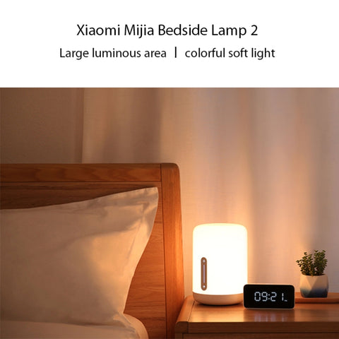 Lampada da comodino originale Xiaomi Mijia 2 LED Luce notturna Touch e controllo intelligent dell'app, lampe de chevet