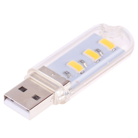 Lampe d'éclairage portable avec lumière du livre à LED USB 5730 SMD à 3 LED, 3 LED