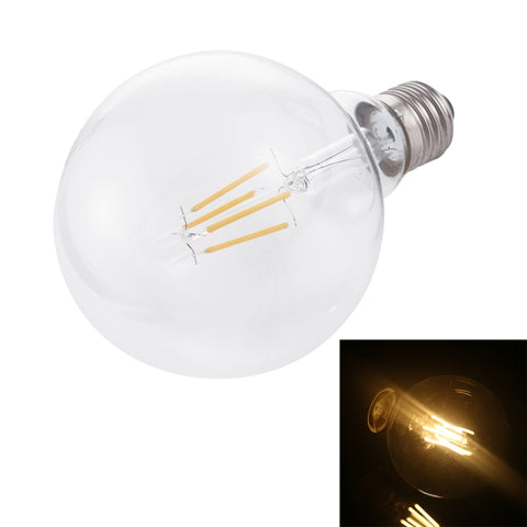 G95 E27 4W 4 LED 450 LM 3000K Rétro Lampe à intensité variable à filament LED Luce à rendement énergétique, AC 220V, G95 4W Lumière blanche, G95 4W Blanc chaud