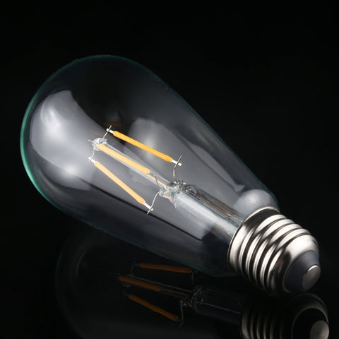 ST64 E27 4W 4 LED 600 LM 3000K Retro Dimmerabile Lampadina a filamento LED Luce a risparmio energetico, AC 220V, ST64 4W White Light, ST64 4W Warm White