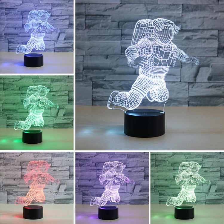 3D Astronaut LED Table Lamp with Remote Control for Kids