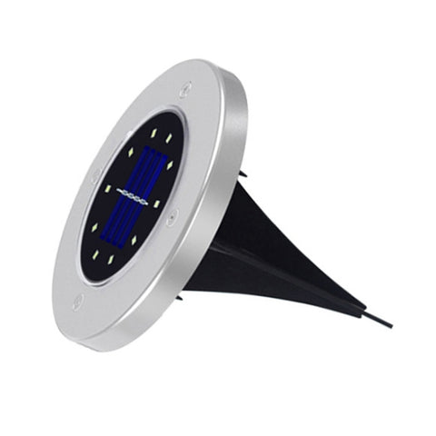 2 pezzi 10 LED luce interrata ad energia solare lampada da terra IP65 lampione da giardino esterno impermeabile, 10 LEDs - Novalix Store